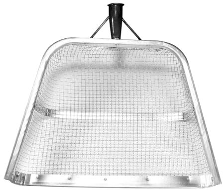 Ronyme Soil Sifter,Garden Sieve Soil Spade Patio Sieve Riddle Sieve Tool Agricultural for Filtration,Planting,Gravels, 37x44cm Mesh 0.6cm