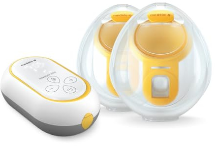 Medela Freestyle Mini Hands-Free Tiralatte elettrico doppio con coppe Hands-Free e batteria ricaricabile.