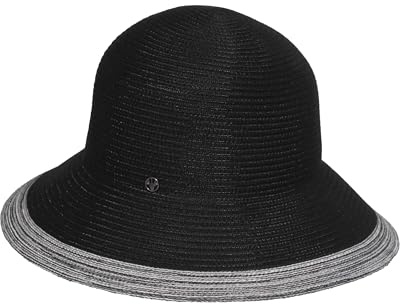 LOEVENICH Damen Glockenhut Polyester | ultraleicht knautschbar | elastisches Futterband Black