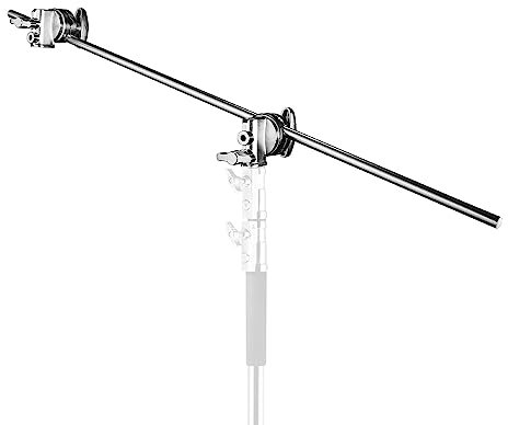 Walimex Pro Trépied girafe avec 2 pinces à vis de serrage, 100 cm, (par ex. pour utilisation sur trépied de lampe ou barres transversales)