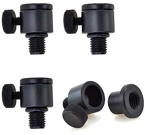 Hirisi Tackle Karpfenangeln Alarm Adapter, Angeln Schnellwechselverbinder Aluminium Schnellwechselverbinder für Rod Pod 4 Stück