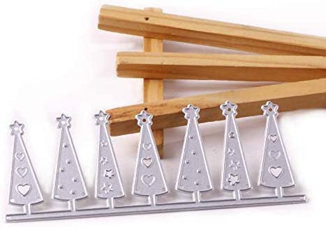 Weihnachtsbaum-Stanzschablone aus Metall, 3-teiliges Schablonen-Set für Kartenherstellung, Bastelarbeiten, Scrapbooking, Fotoalbum, dekorative Prägepapier-Stanzschablonen