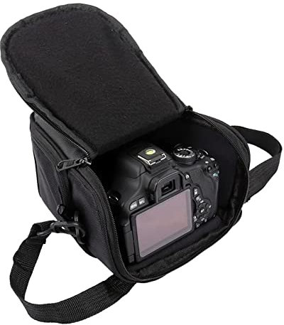 KIMISS Borsa per fotocamera, custodia per il trasporto dell'obiettivo, portatile, impermeabile, per viaggi all'aperto, compatibile con fotocamere digitali professionali SLR