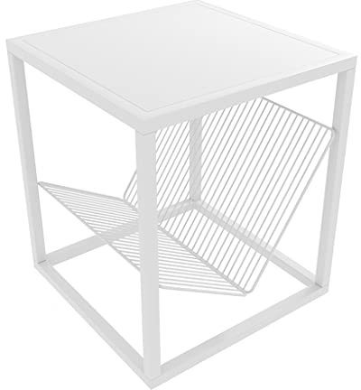HASMI Table de Chevet Table de Chevet Petite Design Minimaliste Moderne Casier Moderne Fer à Repasser Chambre à Coucher de Chevet for Salon Bureau bureautique Chevet de lit (Color : Bruin)