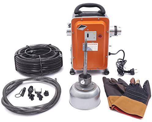 750W Abflussreiniger Rohrreinigungsmaschine, Abflussreinigungsmaschine 20-150mm, Elektrische Rohrreinigungs Maschine Pipeline Baggermaschine, Rohrreinigungsspirale Kanalreinigung Reinigen IP44