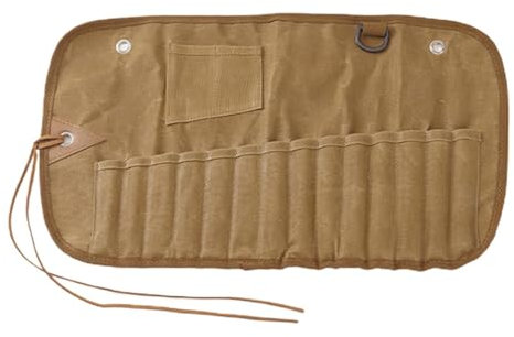 Aufbewahrungstasche für Outdoor-Utensilien, Leinen-Besteckrolle für Reisen, tragbarer Besteck-Organizer für Camping, Mehrzweck-Bestecktasche, Campingausrüstung, Bestecktasche für Zuhause, Reisen