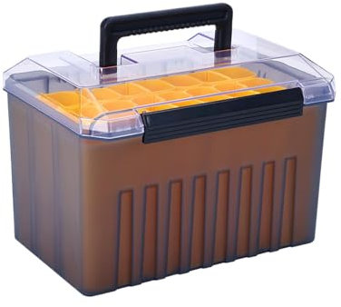 Angelköder Aufbewahrung, Köderboxen mit Trennwänden, Outdoor Tackle Box, Angelbox mit Griff, Tackle Box Container, Angelzubehör Fall Container für Outdoor