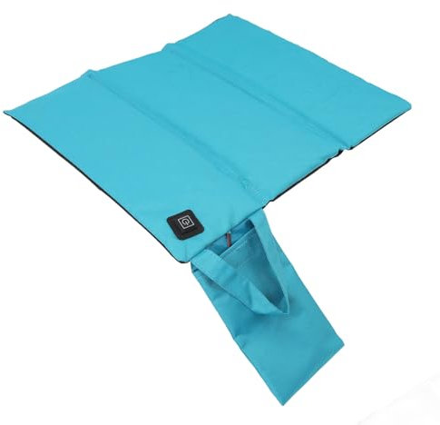 Ejoyous Beheiztes Kissen, Tragbares Beheiztes Sitzkissen mit Einstellbarer Temperatur Stadion Sitzkissen Faltbar USB-Sitzkissen für Outdoor-Stadion-Camping (GREEN)