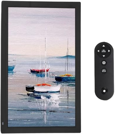 21,5 Im Großen Digitalen Bilderrahmen mit Fernbedienung, WLAN -digitaler Fotorahmen mit 1920 X 1080 FHD -Bildschirm, Elektronischer Fotorahmen Wandmontage, Unterstützung von SD