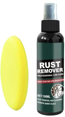 Limpiador de óxido para coche, 100 ml, aerosol de metal para coche, limpieza eficaz para cadenas, tornillos, bicicletas, mecánicos, garajes, marinos, exteriores, bisagras, barbacoas