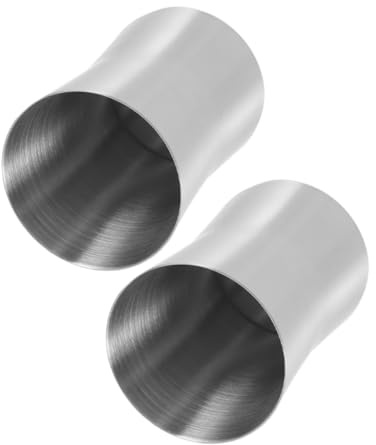 VICASKY 2stücke Edelstahl Trinkbecher Mundspülbecher Rostfrei Vielseitig Für Reise Und Bad Robust Minimalistisch Modernes Design Unzerbrechlich Trinkbecher