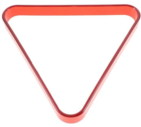 Homoyoyo Triángulo de Billar Rojo para Bolas de Piscina, Material PC Resistente, Organiza Bolas Perfectamente, Adecuado para Mesa de Billar en Casa o Centro Comunitario