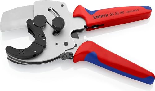 KNIPEX Tagliatubi per tubi di plastica ad elevato spessore rivestiti in materiale bicomponente zincata 26 - 40 mm 90 25 40