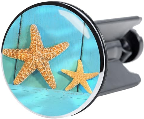 Sanilo Waschbeckenstöpsel Sea Star, schöner Stöpsel für das Waschbecken, universal mit Motiv