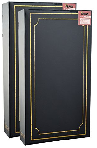 Arpan Photo Album Slip In Case 6x4/10x15cm for 300 Photos x 2 – Flip Photo Albums 6x4 | Large Photo Albums | Arpan Album & Slip In Photo Album with CD Pocket (Blue)