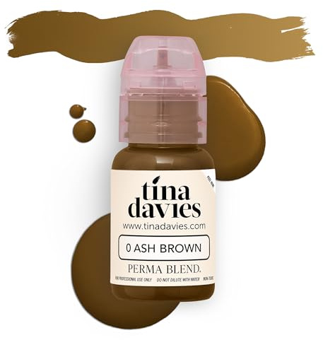 Tina Davies X Perma Blend Brow Pigment - Ash Brown, 1/2oz, Permanent Makeup