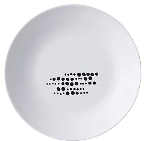 Bormioli Rocco White Moon - Plato hondo de 8.75 pulgadas, diseño de sfere, juego de 24