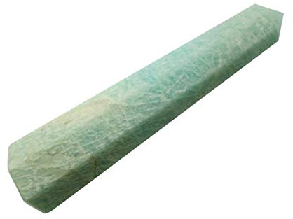 WholesaleGemShop Healing Crystal Wands | 2 Amazonite Crystal| 6 Faceted Reiki Chakra Meditation Therapy