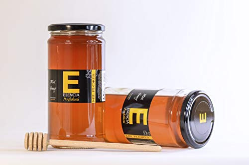 Miel 1 KG - 100% Pura de Abeja, Natural, Artesana, Producto de Jaén. Sabor excepcional por su gran pureza.(varios sabores) (Mil Flores, 3 Unidades)