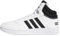 adidas Herren Hoops 3.0 Mid Lifestyle Basketball Classic Vintage Shoes Schuhe, Core Black/Core Black/Cloud White, 43 1/3 EU