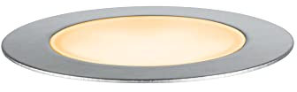 Paulmann 94721 luminaire d'extérieur LED Plug & Shine encastré de sol Floor respectueux insectes IP67 2200K 2W Argent rond gradable acier