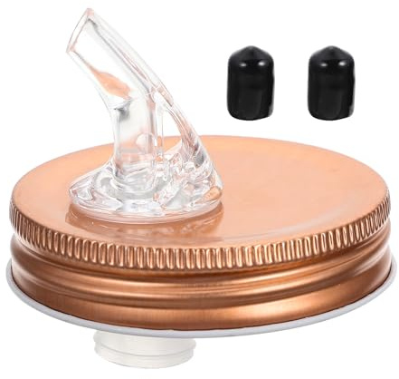 HEMOTON Mason Jar Pour Moonshine Ball Mason Jar Ausgießer Ausgießer mit Klappe
