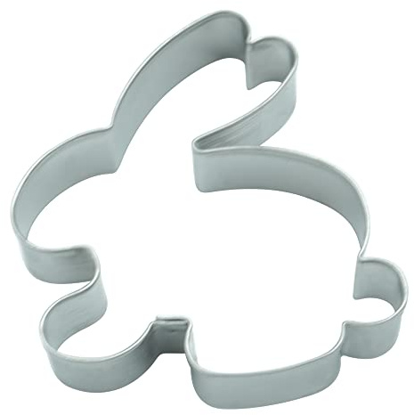 BekkiB - Ausstecher Hase - 6,5 cm lang - Spülmaschinengeeignete Ausstechform aus Edelstahl für Ostern - 3390