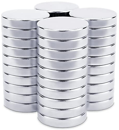 SENSEI® Extra Starke Magnete – 40 Stück (10x2 mm) – Rund & Flach, ca. 2 kg Haftkraft – Kleine Neodym Magnete für Magnettafel, Pinnwand & Basteln
