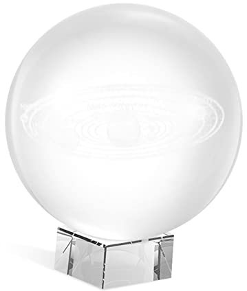 BESPORTBLE Kristallkugel des Sonnensystems Mit Sockel Transparente Planeten-Kugel Pädagogisches Modell Für Zuhause Und Büro