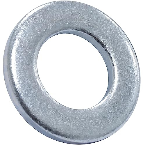 AERZETIX - Lot de 100 Rondelles Plates M12 - en Acier Zingué - DIN 125 - pour Constructions en Bois Assemblage Boulonnerie Vis Écrou Serrage Étanchéité Fixation Mécanique