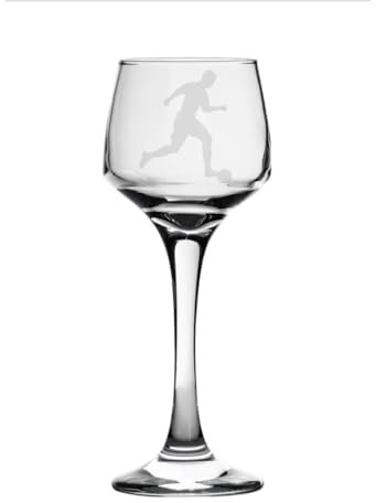 Football Engraved Sherry Glass, Sport Gift for Women, Gift for Men