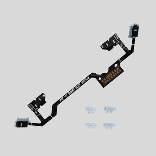 Smart Flex PS5 V2 Micro Switch Smart Clicky Hair Trigger Kit für ps5 Controller BDM-030&BDM-040, Ergonomische Schultertasten Bumper Trigger Stops Buttons FPC Flexkabel Kit für ps5 Controller