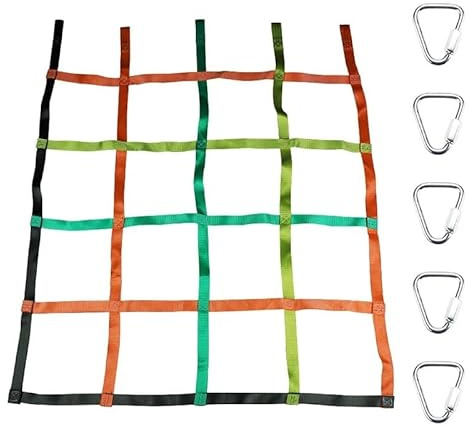 LSYHHXC Kletternetz für Kinder, Tragbares Ladungsnetz, für den Außenbereich, Slackline für Hütte in Bäumen im Freien
