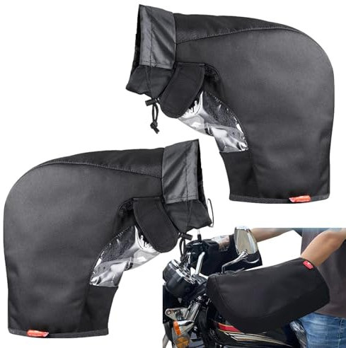 Decorhome Guantes para manillar de motocicleta, guantes de agarre para moto, resistentes al desgaste, accesorios robustos, manguitos de manillar de motocicleta para amigos de la familia