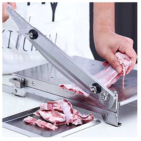 Segaossa Elettrico MacellaioSega per ossa commerciale Robot da cucina Taglia ossa Taglia carne multifunzione Affettatrice commerciale per carne di pollo e anatra Spessore regolabile Strument
