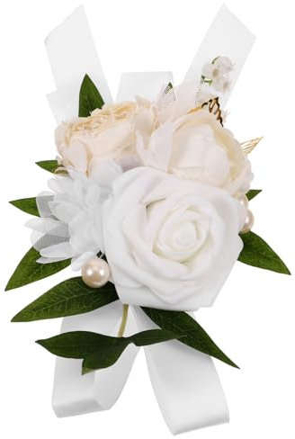 CALLARON Künstliche Rosen-braut-brautjungfern-corsage Aus Satin Elegante Hochzeitsdekoration Für Unvergessliche Anlässe Für Feierlichkeiten Und Champagnerfarben