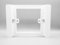Adattatore BIANCO da scatola 503 a 86x86, placca adattatore riduttore da 503 a 86x86 in plastica. Supporto adattatore cassetta per termostati