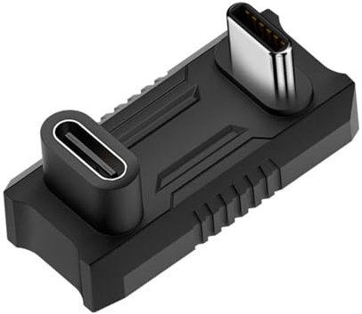 Ksikdeg Type C Converters for Male to Female 180 Degree Fast Charging Adapter with 140W/28V 5A