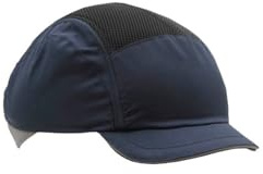 Centurion Safety Products AirPro SecurePlus Anstoßkappe mit kurzem Schirm, Kopfschutz im Baseballkappen-Stil, sicherer Sitz am Kopf mit Einer Radratsche, Kopfbandgröße 54 cm bis 62 cm, Marineblau