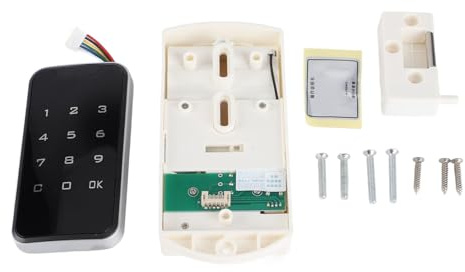 ZJchao Password Drawer Lock, Touch Screen Cabinet Lock, Keyless Low Power Consumption Security for Wardrobes, Drawers (1703 A Electronic Password Lock)
