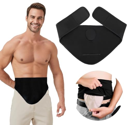 Stoma Gürtel,Verstellbarer Stretch Stomabeutel Stützgürtel,Kolostomiebeutels Bauchgurt,Ostomy Support Herniengürtel,Kolostomiebeutel Stoma Zubehör,für Männer & Frauen Outdoor-Aktivitäten Sport