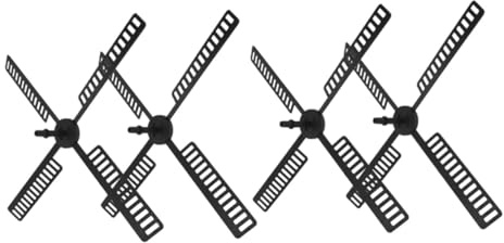 Milisten Pales D'éolienne en Plastique pour Jardin Accessoires De Moulin à Vent Solaire Étanches Grand Modèle 4 Pièces Utilisation Extérieure Jardin Terrasse Résistance Aux Intempéries Solide