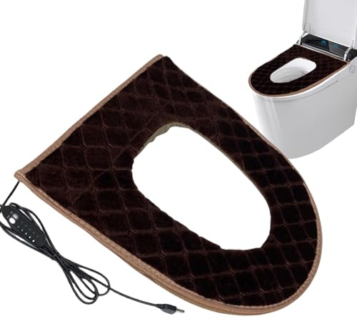 Coprisedile riscaldato - Riscaldatore Sedile WC, Copricuscino sediles USB, riscaldante Regolabile a 5 Livelli, con Timer Plug in Design per la Cura mattutina Appartament
