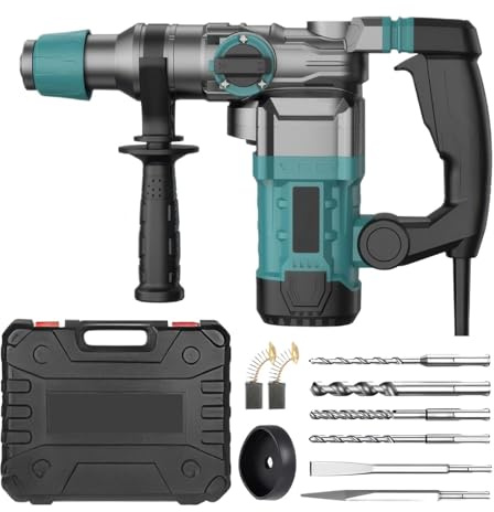 Trapano Elettrico Rotativo Da 1200 W For Perforazione Di Calcestruzzo Martello Elettrico/trapano/piccone Elettrico For Demolizione Scanalatura Di Calcestruzzo Robusto E Facile Da Usare