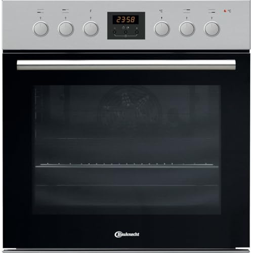 Bauknecht - HVP2 KH5V IN Elektrischer Einbauherd - 65L Garraum - Hydrolyse-Reinigung, Umluft-Funktion, Teleskopauszug - Edelstahlblende - Energieeffizienz A - 59,5x59,5x55 cm - Edelstahl