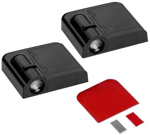 Proiettore LED per Portiera Auto Luce di Benvenuto Alimentata a Batteria con Personalizzato per Illuminazione Notturna di Entrata e Uscita Tipo (Tipo 2)