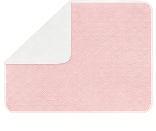 Fefod Tvättbara sängkläder för vuxna, 2 st återanvändbara sängskydd, 4 lager vattentätt skydd baby, tvättbara inkontinensskydd vuxna barn och husdjur (80 x 120 cm)
