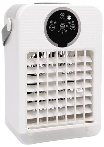 Spacnana Condizionatore Portatile 4 in 1, Controllo Touch, 3 velocità, Raffreddatore d'aria AC Evaporativo da 700 Ml per Uso in Ufficio Domestico