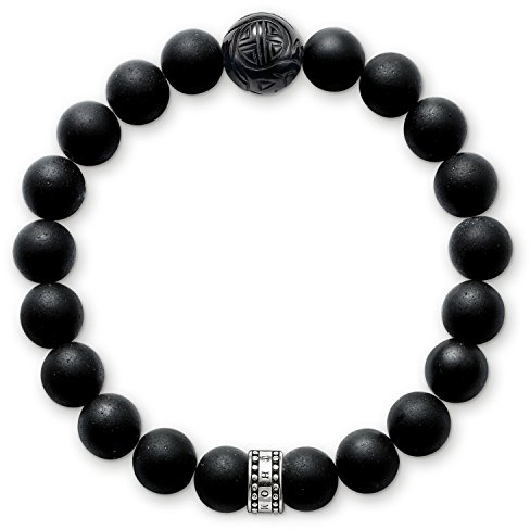 THOMAS SABO Armband Obsidian 925 Sterlingsilber