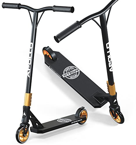 Apollo Genesis Pro X Stunt Scooter Kinder ab 6 Jahre, ABEC 9, 110mm Wheels | High End Stuntroller mit Alu Deck & ABEC 9: Stunt Roller Kinder ab 6/8/10 & Erwachsene, Freestyle, Competition
